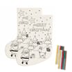 Sleigh Bells Colour Your Own Stocking x2
