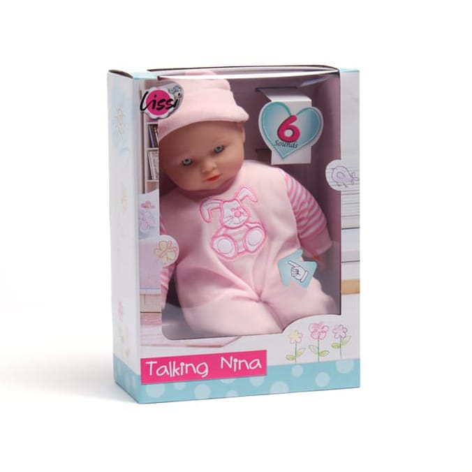 Lissi Baby Doll Talking Nina Home Bargains