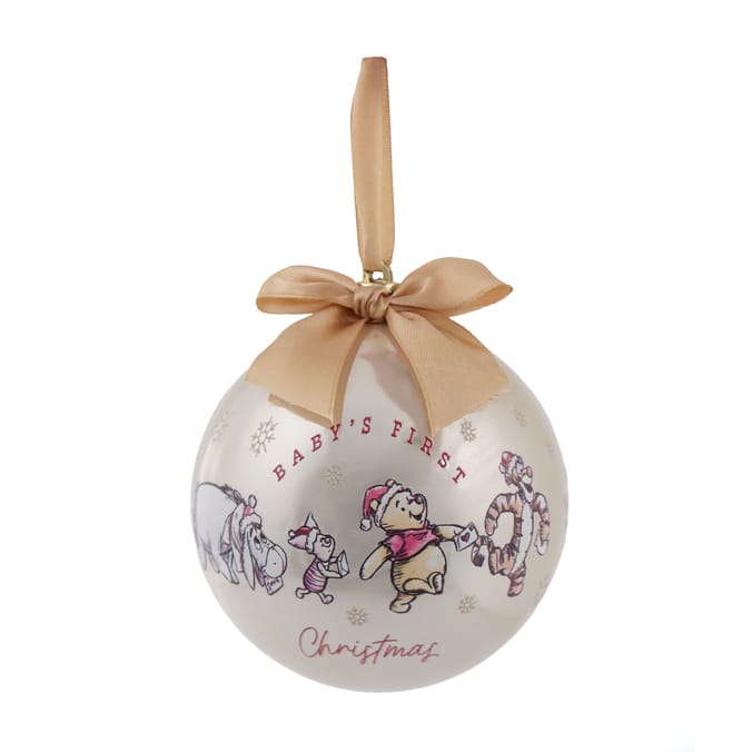 Disney Winnie The Pooh Baby's 1st Christmas Bauble
