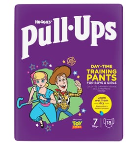 Huggies Pull Ups Unisex Day Time Training Nappy Pants 18's Size 7
