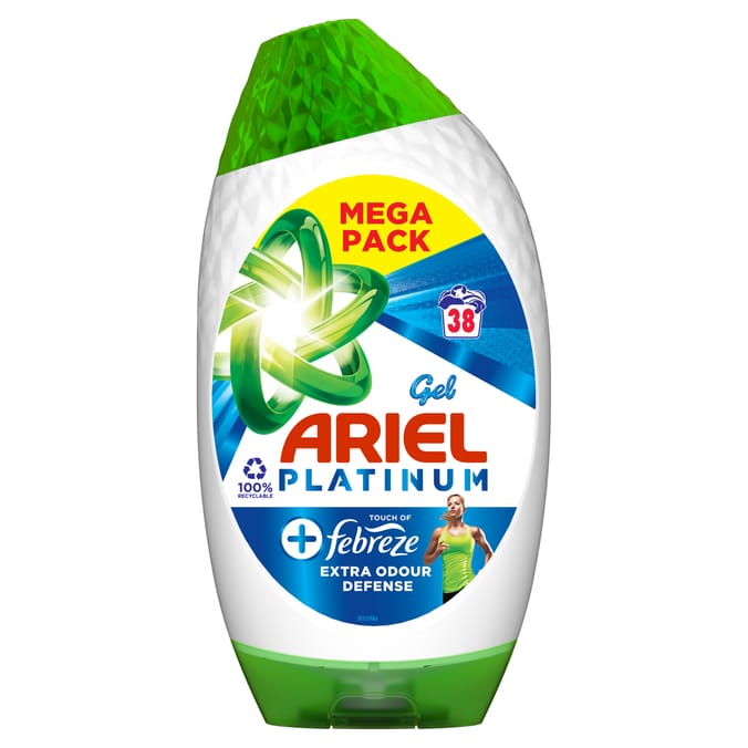 Ariel Washing Liquid Platinum Gel 38 Washes