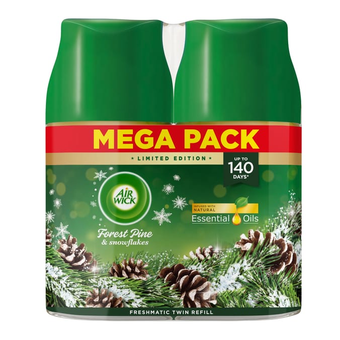 Air Wick Forest Pine & Snowflakes Freshmatic Autospray Twin Refill 2x250ml