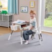 Kids Scandi Height Adjustable Table and Chair Set