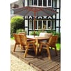 Charles Taylor 6 Seat Rectangular Table Set With Parasol