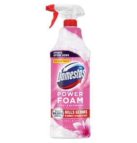 Domestos Power Foam Toilet & Bathroom Cleaner Spray Floral Burst 650ml