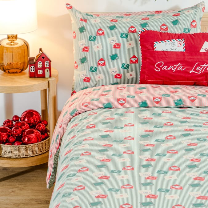 Festive Feeling Letters To Santa Duvet Set 