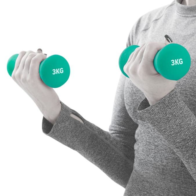 X-Tone 3kg Dumbbells 2 Pack
