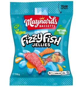 Maynards Bassetts Fizzy Fish Jelly 110g