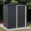 StoreMore Sapphire Apex Metal Shed 5x4ft - Green