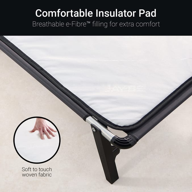 Jay-Be CE120 Compact Folding Bed with e-Fibre Mattress - Small Double