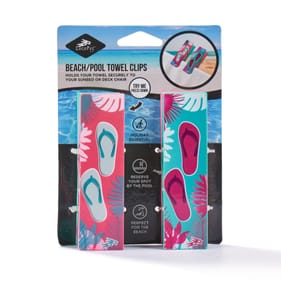 Logo Pegs Beach Towel Clips 2 Pack - Flip-Flop