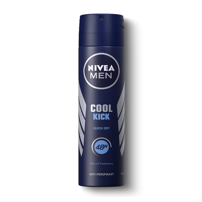 Nivea Men Anti-perspirant Deodorant Spray 150ml - Cool Kick | Home Bargains