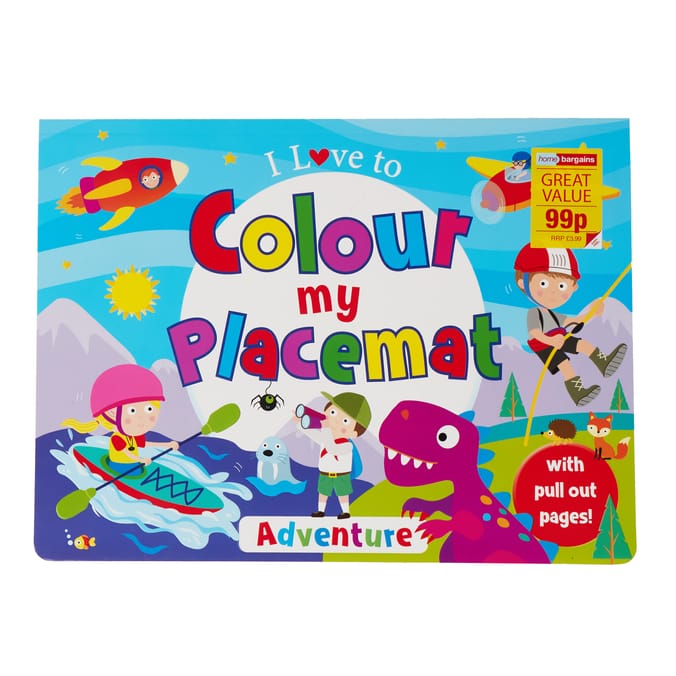 Colour My Placemat - Adventure