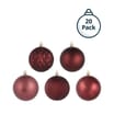 Festive Feeling 8cm Christmas Bauble 20 Pack