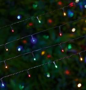 Firefly 50 LED Garden Solar Power String Lights - Multi-Coloured