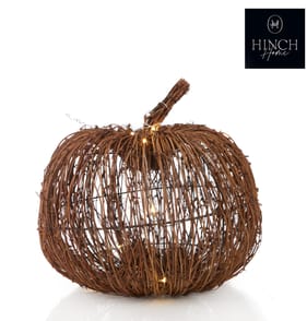 Hinch Home Small Light-Up Vine Pumpkin