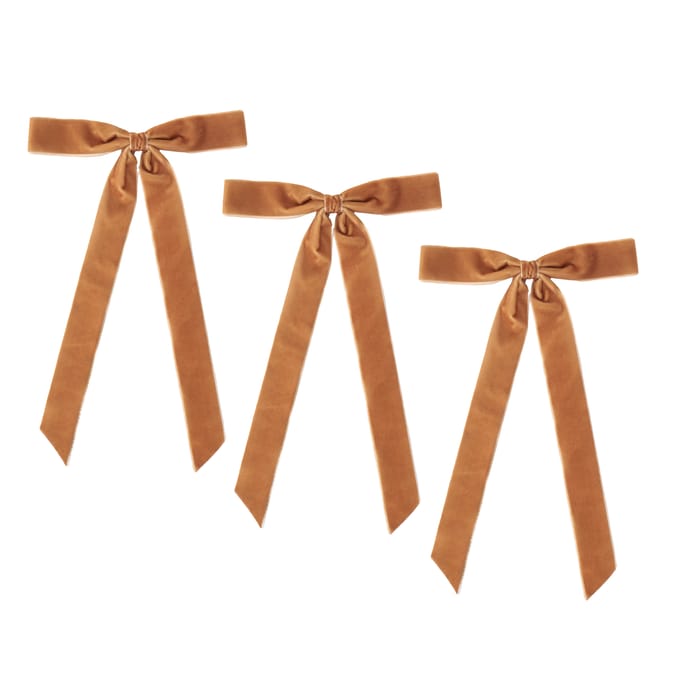 Winter Luxe Velvet Long Tail Bow 3 Pack