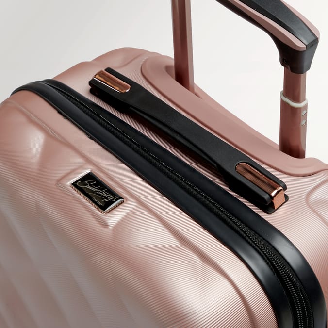 Salisbury Embossed Quilted Shell Suitcase Set Of 3