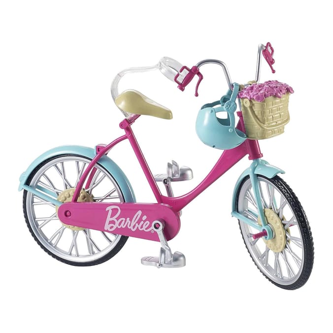 Barbie Bike with Basket of Flowers DVX55