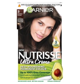 Garnier Nutrisse Ultra Crème Hair Dye - 3 Darkest Brown