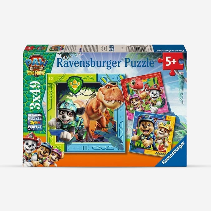 Ravensburger Paw Patrol Dino Movie Puzzles 3x49 Pieces