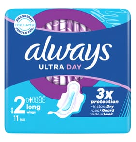Always Ultra Day Long Sanitary Towels With Wings 11 Pads