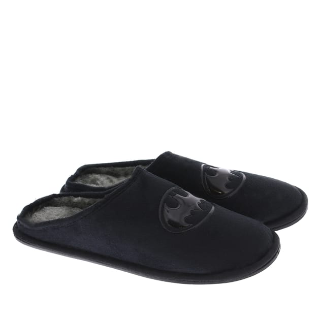 Batman Men s Black Slippers Home Bargains