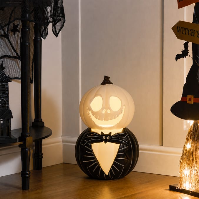 The Nightmare Before The Christmas 2 Tier Light Up Jack Pumpkin Decoration