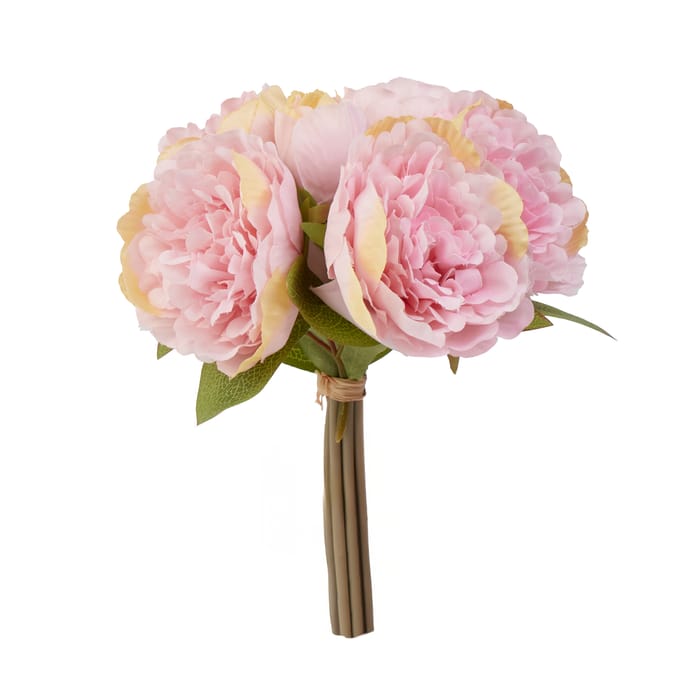 Faux Peony Bunch - Pink