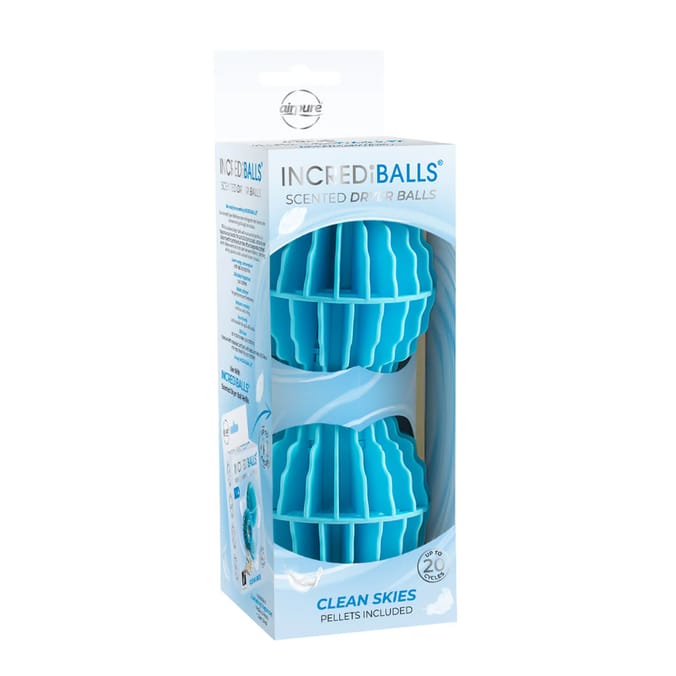 Airpure IncredIBalls Scented Laundry Dryer Balls Refill Pack - Clean Skies 
