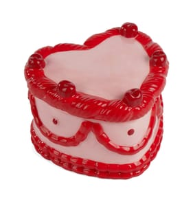 With Love Heart Shaped Cake Candle 