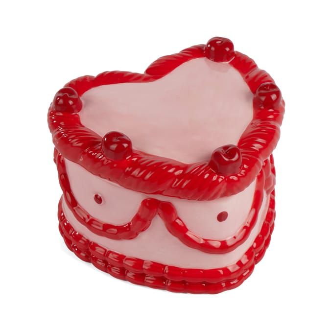 With Love Heart Shaped Cake Candle