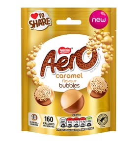 Aero Bubbles Caramel Flavour Chocolate Sharing Bag 92g