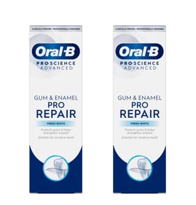 Oral-B Pro-Science Fresh White Toothpaste 75ml x2