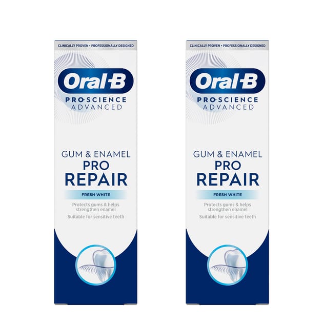 Pro Balance Toothpaste Oral-B Pro-Science Fresh White Toothpaste 75ml x2 | Home Bargains