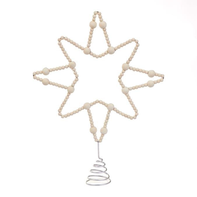 Nordic Spirit Wooden Tree Topper - Star
