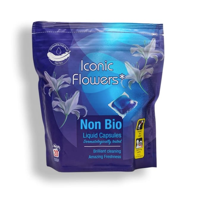 Non-Bio Laundry Pods 20 Washes - Iconic Flowers