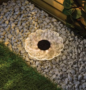 Firefly Solar Light Co 2in1 Wall/Stake Flower Solar Light