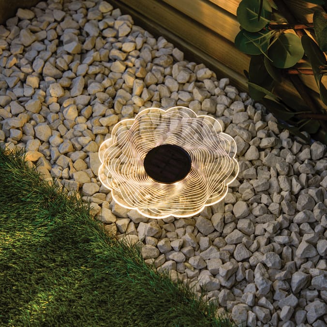 Firefly Solar Light Co 2in1 Wall/Stake Flower Solar Light