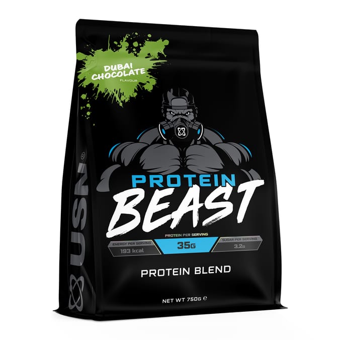 USN Protein Beast Protein Blend 750g - Dubai Chocolate