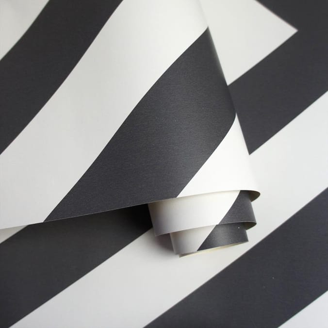 Chevron Wallpaper 12574 - Black/White