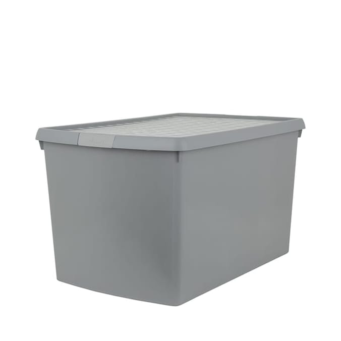 Wham 62L Clip Box & Lid - Grey