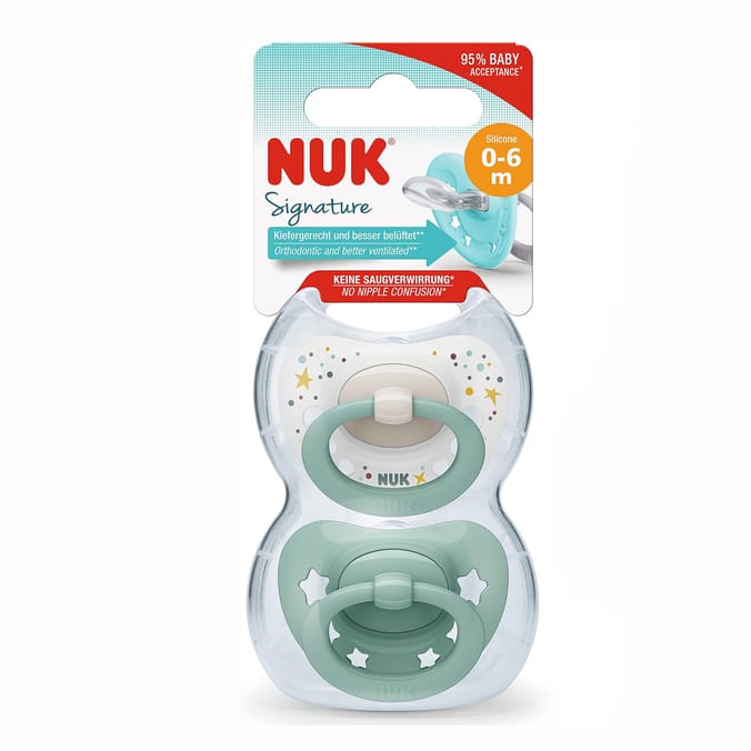  Nuk Signature Soother 0-6m - Green
