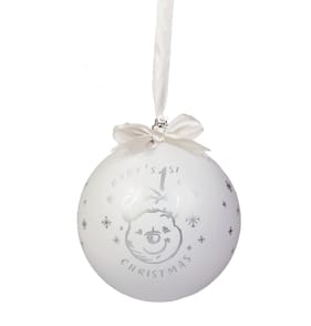 Disney Winnie The Pooh Baby's 1st Christmas Bauble