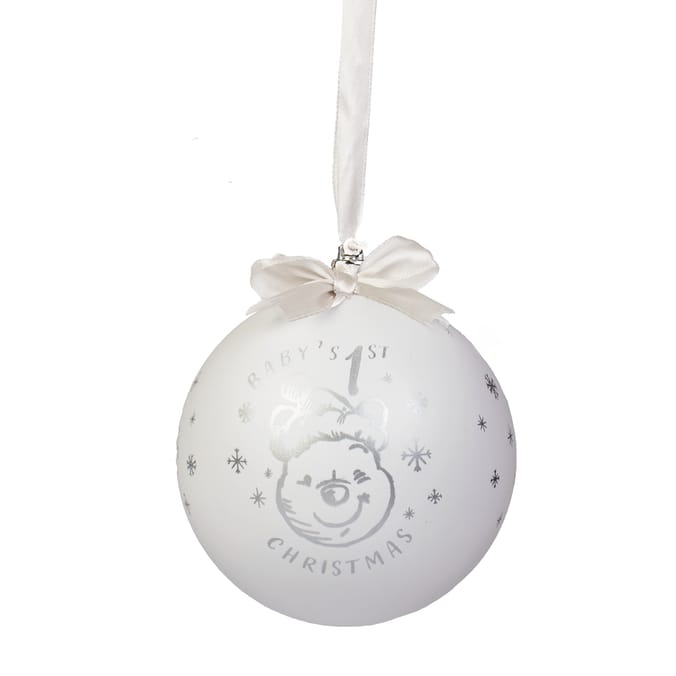 Disney Winnie The Pooh Baby's 1st Christmas Bauble