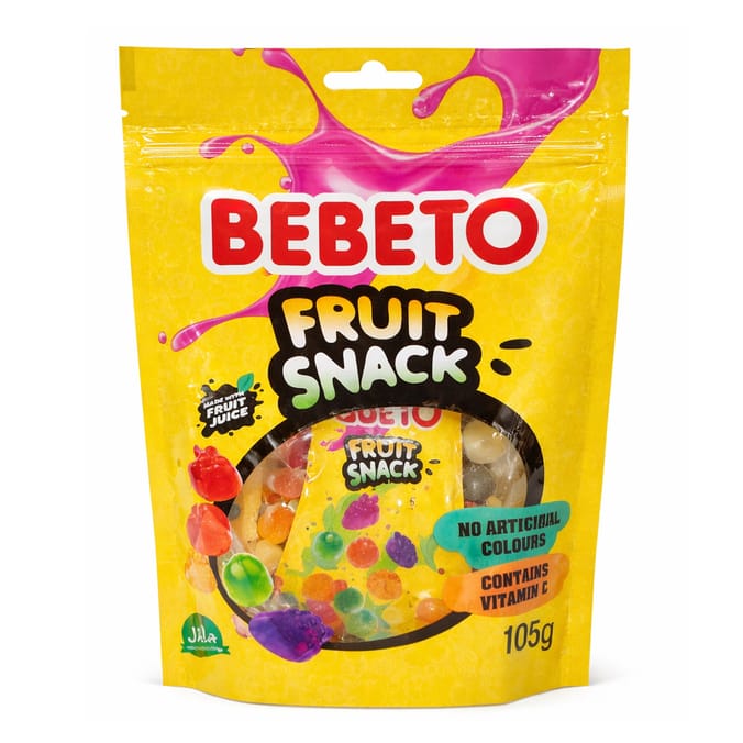 Bebeto Fruit Snack 7 Pack 105g