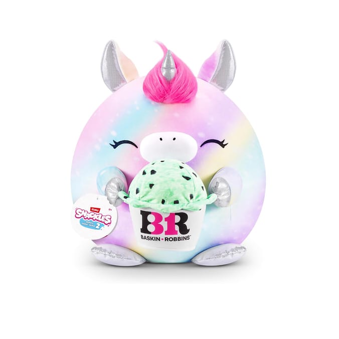  Snackles 8" Soft Plush - Marty the Unicorn with Baskin-Robbins