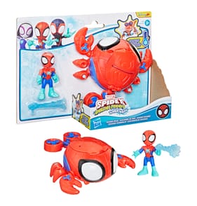 Marvel Spidey and his Amazing Friends Water-Webs Toy Submarine & Action Figure - Spider Crab