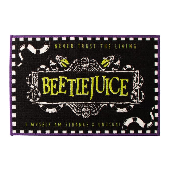 Beetlejuice Washable Door Mat