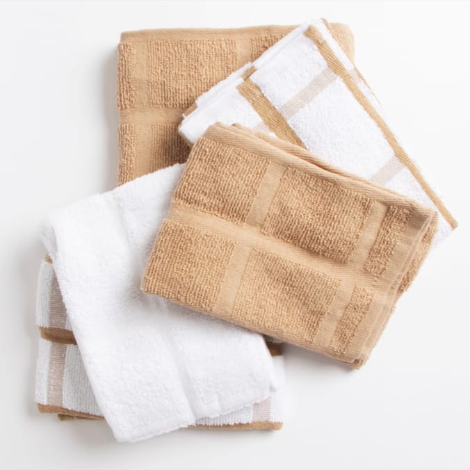 Open Kitchen 100% Cotton Tea Towels 5 Pack